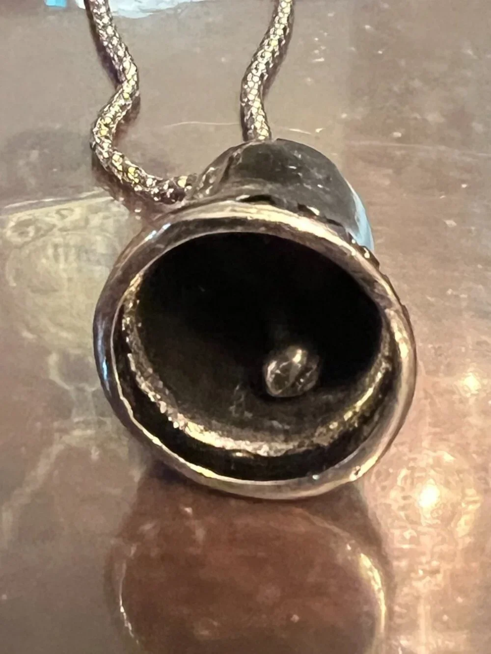 Nice Eagle Motorcycle Guardian Bell Pendant Necklace (393)